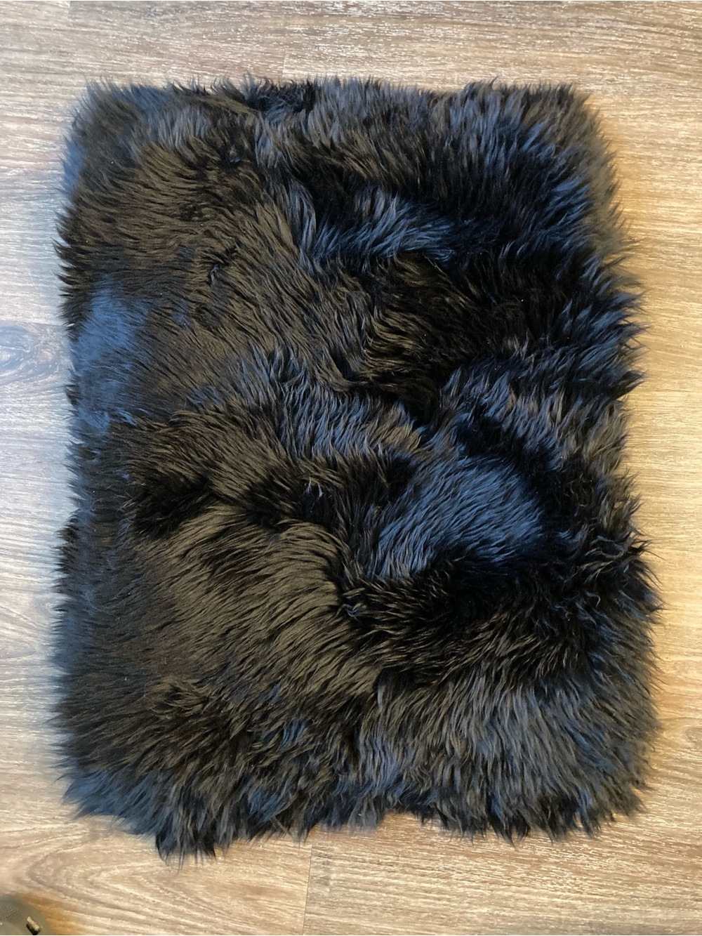 Yetti Black Sheepskin Sample/Small/ Swatch